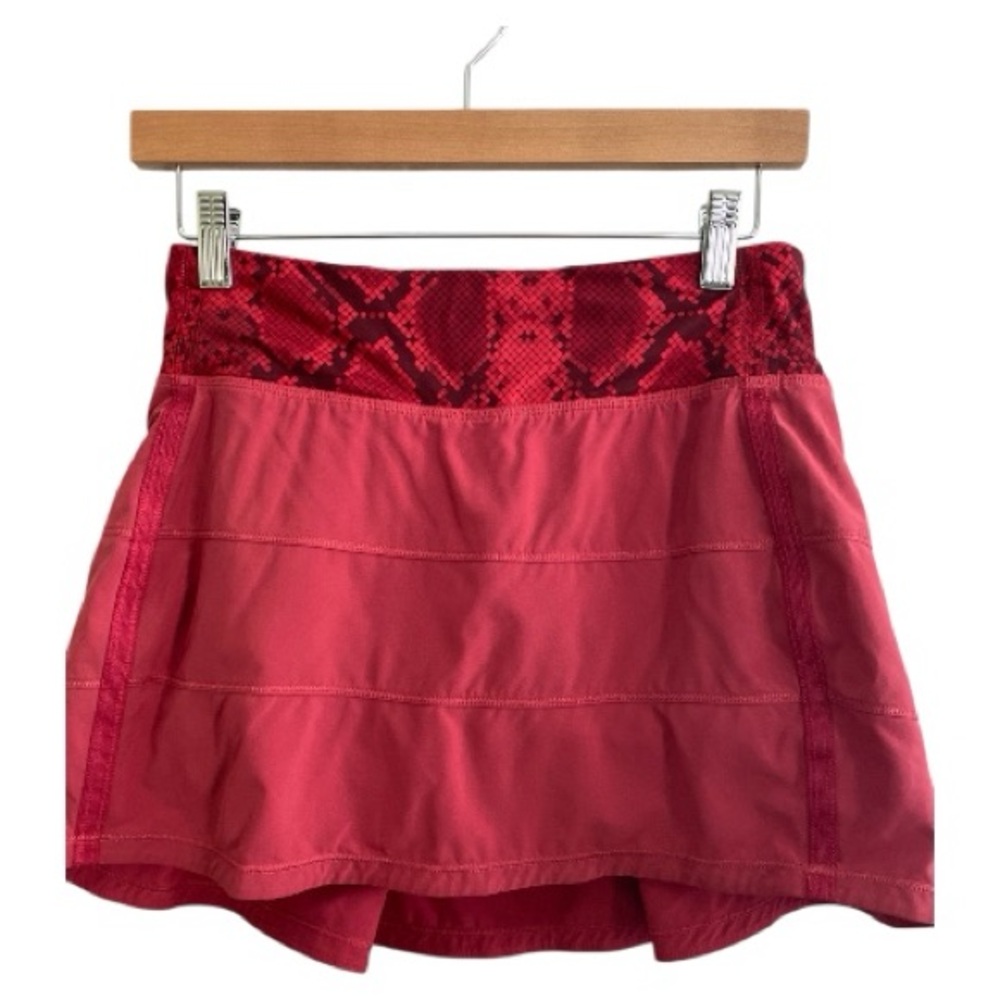Lululemon Pace Rival ll Skirt Cranberry Mini Ziggy Snake Red Tide